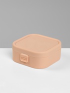 Шкатулка-органайзер для хранения украшений, 9×9×3.8 см, розовая - Фото 1