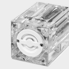 Набор для специй Magistro Glace, 2 предмета: мельница с ручкой, солонка, акрил, прозрачный - Фото 11