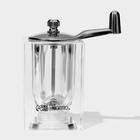 Набор для специй Magistro Glace, 2 предмета: мельница с ручкой, солонка, акрил, прозрачный - Фото 8