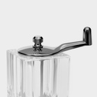 Набор для специй Magistro Glace, 2 предмета: мельница с ручкой, солонка, акрил, прозрачный - Фото 9