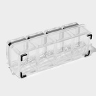 Набор ёмкостей для специй на подставке Magistro Glace, 8 предметов: контейнер 200 мл 4 шт., ложка 4 шт., акрил, прозрачный - Фото 10