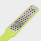 Тёрка для сыра с ручкой Доляна Brighty, 31.5×4.5×1.2 см, 301 сталь, крупная сетка, салатовая 10223928 Тёрка для сыра с ручкой Доляна Brighty, 31.5×4.5×1.2 см, 301 сталь, крупная сетка, салатовая 10223928