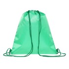 Мешок для обуви 420×340 мм, Calligrata «Стандарт», (мягкий полиэстер, плотность 210 D), зелёный - Фото 1