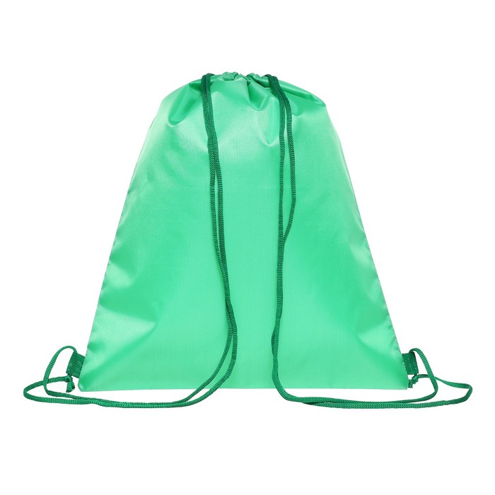 Мешок для обуви 420×340 мм, Calligrata «Стандарт», (мягкий полиэстер, плотность 210 D), зелёный - Фото 1