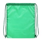 Мешок для обуви 420×340 мм, Calligrata «Стандарт», (мягкий полиэстер, плотность 210 D), зелёный - Фото 2