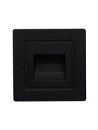 Встраиваемый светильник для лестницы, IP65, 3 Вт, 4000К, 48×48 мм, квадратный, чёрный, свечение нейтральное белое - Фото 2