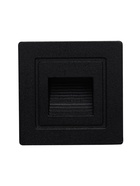 Встраиваемый светильник для лестницы, IP65, 3 Вт, 4000К, 48×48 мм, квадратный, чёрный, свечение нейтральное белое - Фото 5