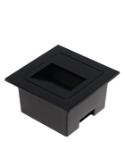 Встраиваемый светильник для лестницы, IP65, 3 Вт, 6500К, 68×68 мм, квадратный, чёрный, свечение холодное белое - Фото 2