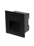 Встраиваемый светильник для лестницы, IP65, 3 Вт, 6500К, 68×68 мм, квадратный, чёрный, свечение холодное белое - Фото 4