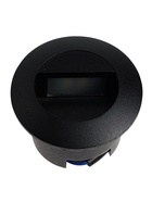 Встраиваемый светильник для лестницы, IP65, 3 Вт, 6500К, 50×50 мм, круглый, чёрный, свечение холодное белое - Фото 7