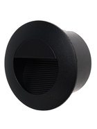 Встраиваемый светильник для лестницы, IP65, 3 Вт, 4000K, 65×65 мм, круглый, чёрный, свечение нейтральное белое - Фото 4