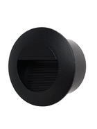 Встраиваемый светильник для лестницы, IP65, 3 Вт, 6500К, 65×65 мм, круглый, чёрный, свечение холодное белое - Фото 4