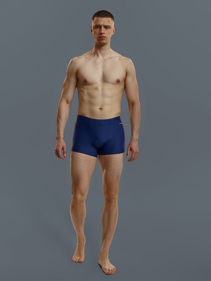 Плавки - шорты спортивные мужские, для плавания, размер 46, тёмно-синие - Фото 1