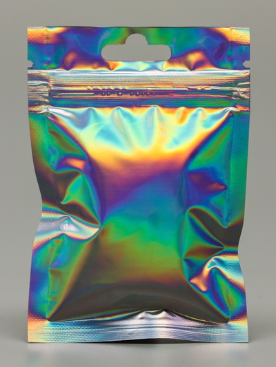 Пакет Zip - lock ПЭТ, иридисцентный, плоский, еврослот 7×10 см