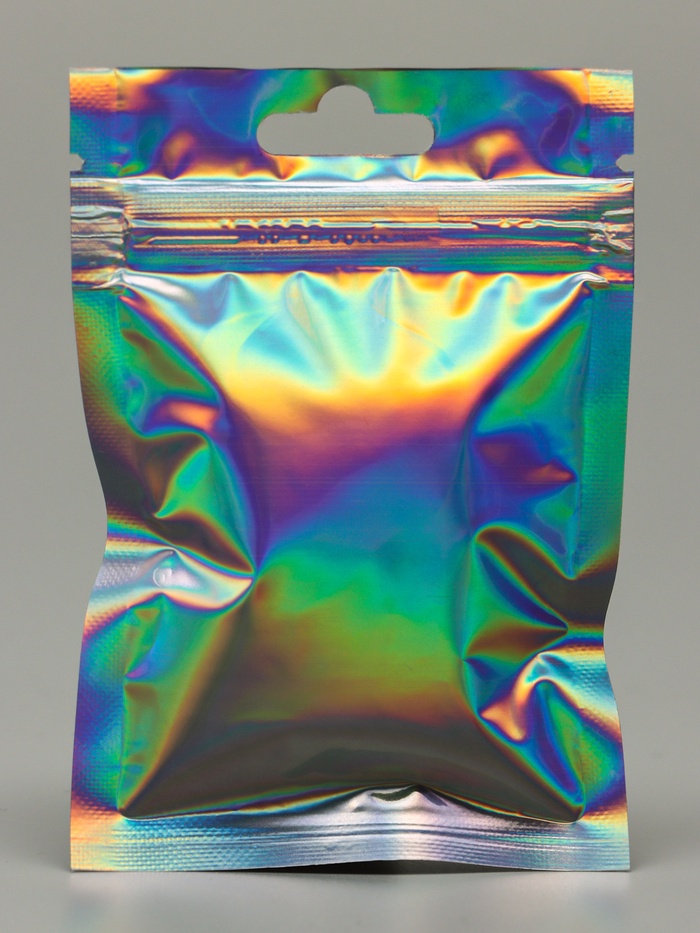 Пакет Zip - lock ПЭТ, иридисцентный, плоский, еврослот 7×10 см - Фото 1