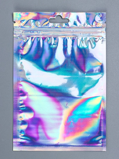Пакет Zip - lock ПЭТ, иридисцентный, плоский, еврослот 10×15 см