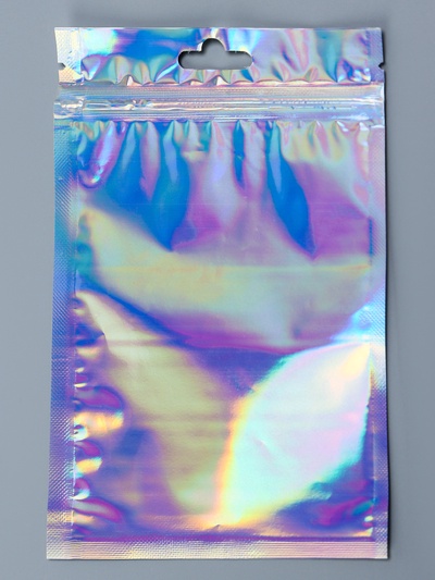 Пакет Zip - lock ПЭТ, иридисцентный, плоский, еврослот 10×15 см