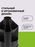 Настольная подставка Mini Desk, пластиковая, вращающаяся, черная - Фото 5