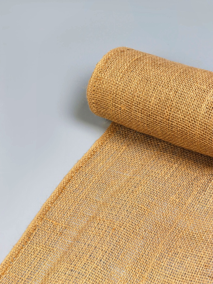 Джут натуральный, 1.1×10 м, плотность 190 г/м², плетение 26×26 нитей, Greengo - Фото 1