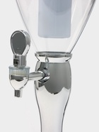 Башня пивная «Вавилон стиль«, колба 3 л, ёмкость для льда, подсветка, пластик, серебристый - Фото 5