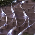 УЦЕНКА Гирлянда «Сеть», 2×1.5 м, IP44, УМС, 192 LED, 220 В, прозрачная нить, свечение белое - Фото 6