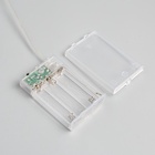 УЦЕНКА Гирлянда «Мишура», 1 м, роса, IP20, 100 LED, 2 режима, батарейки AAх3 (нет в комплекте), серебристая нить, свечение белое - Фото 7