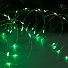 УЦЕНКА Гирлянда «Нить», 10 м, роса, IP20, 100 LED, 12 В, серебристая нить, свечение зелёное - Фото 3
