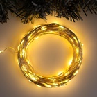 УЦЕНКА Гирлянда «Нить», 20 м, роса, IP20, серебристая нить, 200 LED, свечение тёплое белое, 12 В 10862151 - фото 3699116