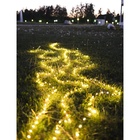 УЦЕНКА Гирлянда «Нить», 20 м, роса, IP20, 200 LED, 12 В, серебристая нить, свечение тёплое белое - Фото 6