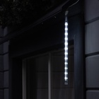 УЦЕНКА Гирлянда «Сосулька» тающая, 0.3 м, IP44, прозрачная нить, 18 LED, свечение белое, переливы, 220 В - фото 14765417