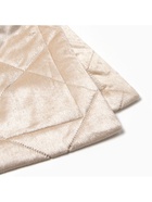 Покрывало «Этель» 220×240±5 см, велюр, бежевое - Фото 4
