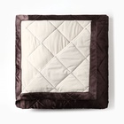 Покрывало «Этель» 220×240±5 см, велюр, коричневое - Фото 2