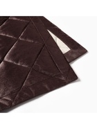 Покрывало «Этель» 260×240±5 см, велюр, коричневое - Фото 4