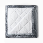 Покрывало «Этель» 260×240±5 см, велюр, серо-голубое - Фото 2