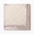 Покрывало «Этель» 220×240±5 см, велюр, светло-серое - Фото 2