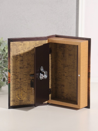 Сейф-книга дерево кожзам "Русь Великая" тиснение 21х13х5 см