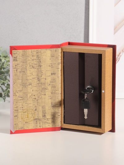 Шкатулка книга-сейф «Стратегии бизнеса», дерево, искусственная кожа, 21×13×5 см