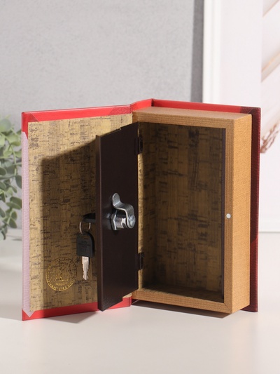 Шкатулка книга-сейф «Стратегии бизнеса», дерево, искусственная кожа, 21×13×5 см