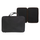 Папка А3 Calligrata с ручками, текстиль, 20 мм, стандарт, чёрная, 450×350 мм, 600D - Фото 2