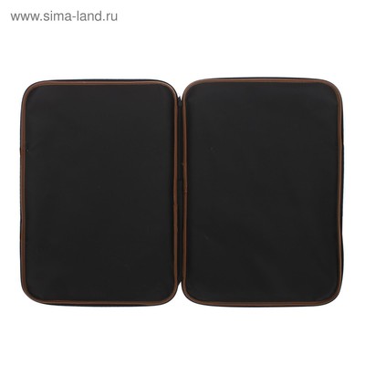 Папка А3 Calligrata с ручками, текстиль, 20 мм, стандарт, чёрная, 450×350 мм, 600D