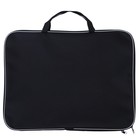 Папка А3 Calligrata с ручками, текстиль, 20 мм, стандарт, чёрная, 450×350 мм, 600D - Фото 4