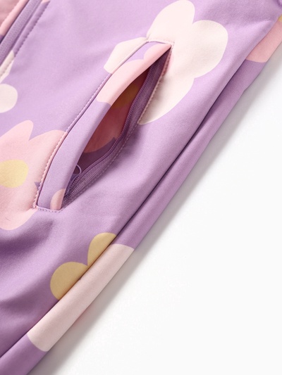Ветровка для девочки на флисе KAFTAN «Цветочек», рост 98 см