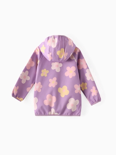 Ветровка для девочки на флисе KAFTAN «Цветочек», рост 98 см