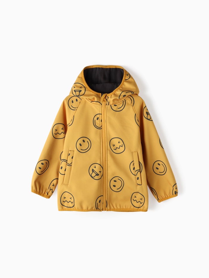 Ветровка на флисе детская KAFTAN «Смайл», рост 110 см, жёлтая - Фото 1