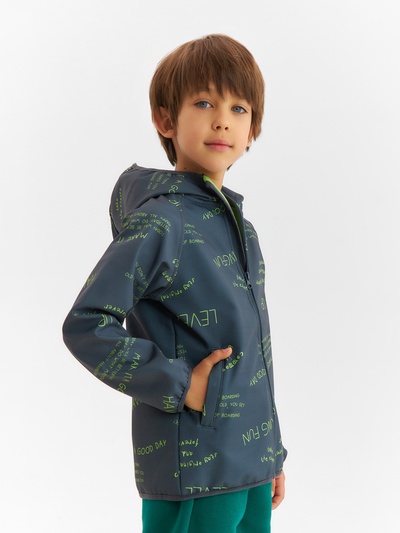 Ветровка для мальчика на флисе KAFTAN: Level up, рост 98 см