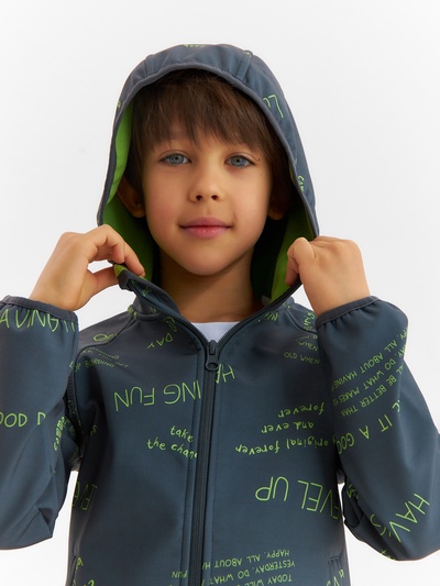Ветровка для мальчика на флисе KAFTAN: Level up, рост 98 см