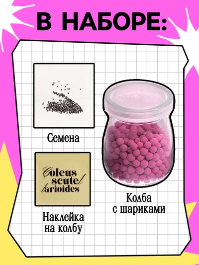 Набор для опытов «Выращиваем травку», своими руками, розовый
