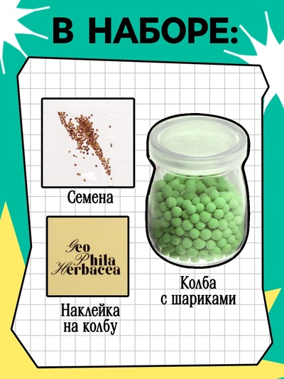 Набор для опытов «Выращиваем травку», своими руками, зеленый