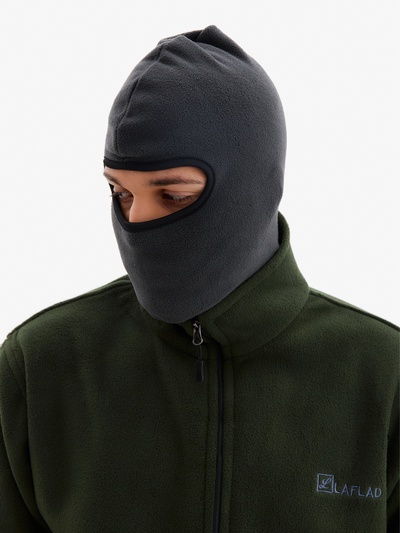 Маска-балаклава, флис, размер универсальный, серая