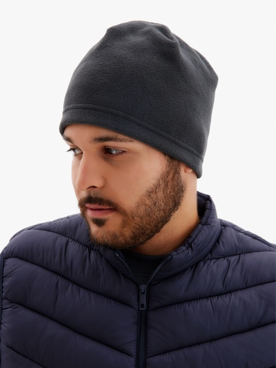 Шапка флисовая, размер L-XL, серая